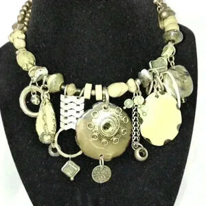 Vintage Treska wire wrap necklace copper